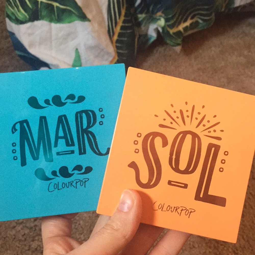 Colourpop Mar and Sol Palettes
